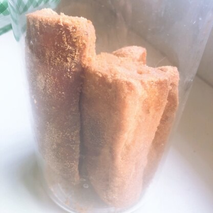 暑い日には冷蔵庫で冷やした揚げパンも美味しいですねぇ〜！